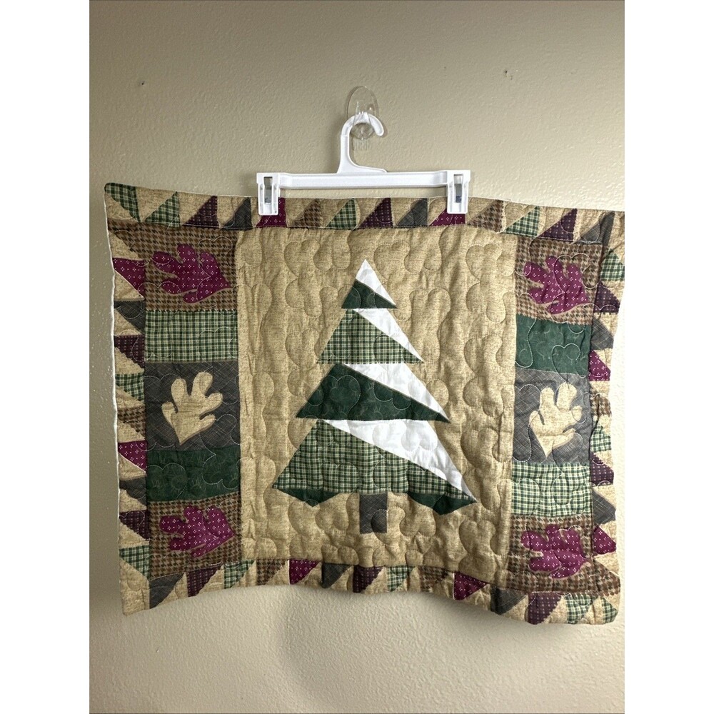 Rustic Valance Primitive 60" x 18" 2sets= 4 Pcs. 1 Pillow Case Pine Tree 29"x22"